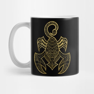 Scorpio gold Mug